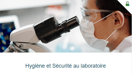 E-learning Hygiène Sécurité au laboratoire